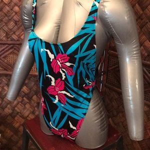 Venus tropical print 1 piece swimsuit. Size Large
